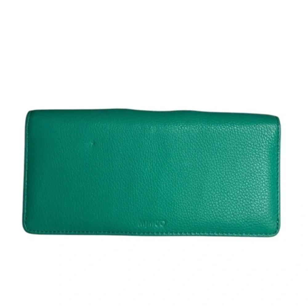 Mimco Teal Green Leather Wallet
